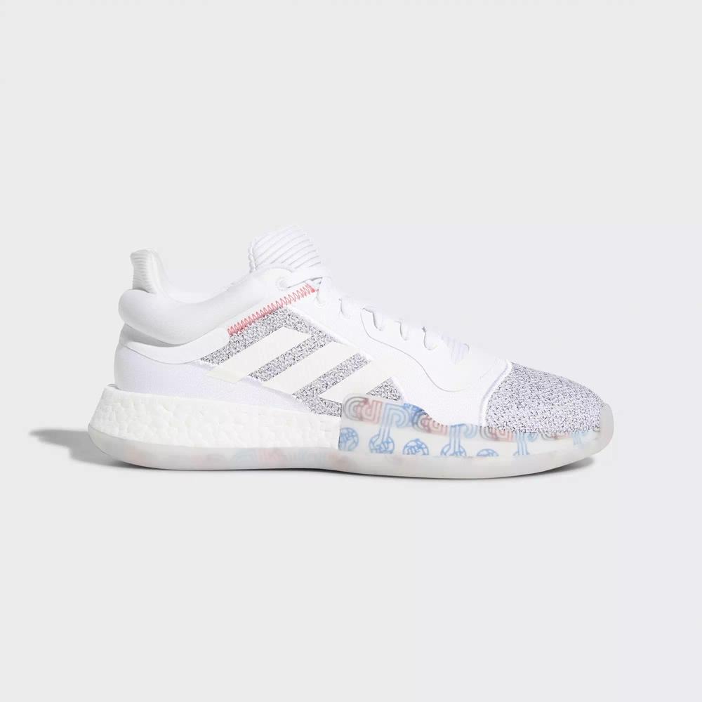 Adidas Marquee Boost Low Tenis De Basketball Blancos Para Mujer (MX-48742)